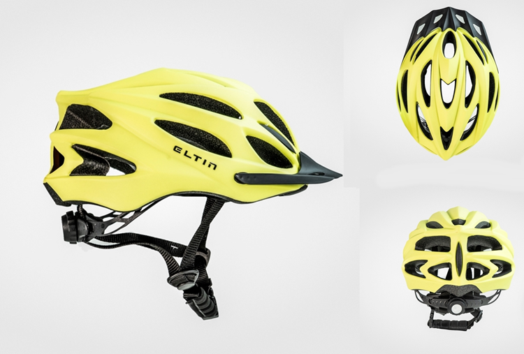 CASCO BICICLETA ELTIN RADD AMARILLO MATE 55-58